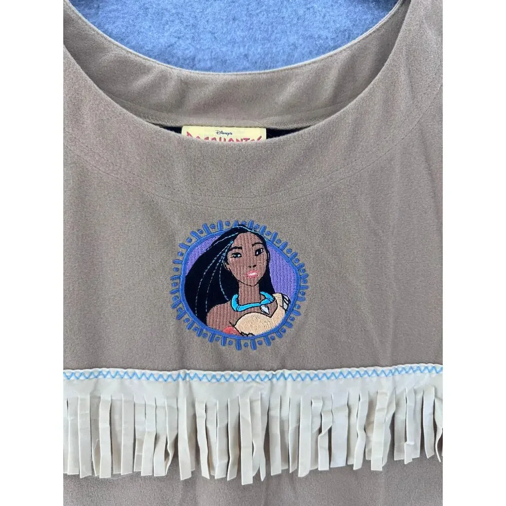 Vintage Disney Cutler's Girls sz 7/8 Pocahontas Cost Dress Halloween 90s pretend